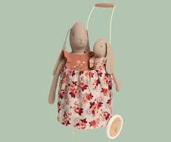 MAILEG 11-0404-01 ♡Nimm mich bitte auch mit♡ Blumig; Kindergartentrolley h=ca. 56 cm