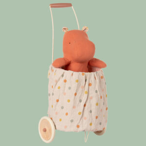 MAILEG 11-1114-01 ♡Nimm mich bitte auch zu Dir mit!♡ Rosa; Kindergartentrolley h=ca. 56 cm