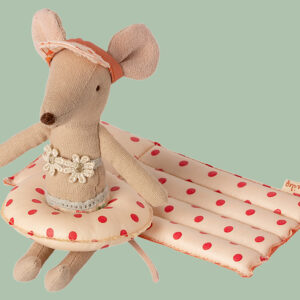 MAILEG 11-1402-01  ❤️ Rot gepunktet im Wasser! Element der Freiheit! Für kleine süße Maus!