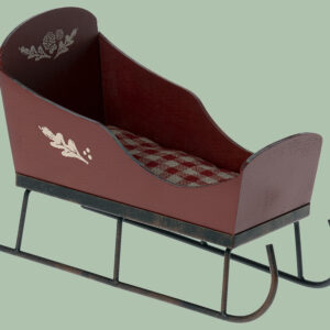 MAILEG 11-2010-00 Unser Schlitten ❤️ Rot; Größe Mini