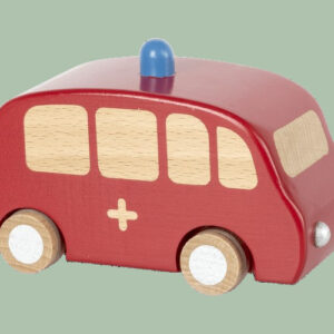 MAILEG 12-1003-00 CO² neutraler Krankenwagen (rot) mit mechanischem Motor ❤️