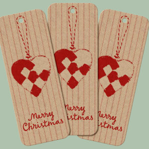 MAILEG 14-0121-00 Geschenkanhänger "Weihnachtsherzlich"; 15 Stck.