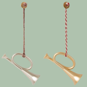 MAILEG 14-2503-00 ❤️Der Trompetenunterricht zahlt sich hoffentlich aus❤️; 1 Aufhänger silber