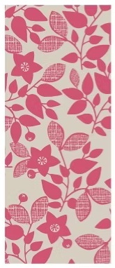 MAILEG 14-3258-00 Blumenservietten Blumenornamentmuster, Pink, 16 Stck.