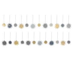 MAILEG 14-5565-00 Papier Sterne, Weihnachtsblau und Weihnachtsgold, 24 Stck.