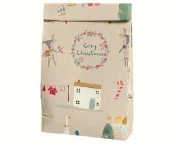 MAILEG 14-8310-00  Geschenktasche Weihnachten, Cosy Christmas, Groß, 5 Stck.