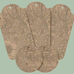 MAILEG 15-0101-00 Geschenkanhänger "Kupferblumen"; 15 Stck.