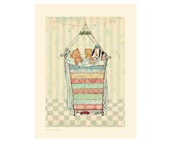 MAILEG 15-0269-00 Poster, Teddy auf der Erbse, ca. 40 cm hoch