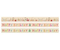 MAILEG 15-4120-00 Klebeband, Geburtstag, 3 Rollen