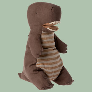 MAILEG 16-2610-00 ❤️Dein Gantosaurus beißt auch nie❤️ ; 52 cm; Schokobraun