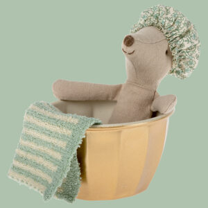 MAILEG 17-2206-00 Das Wohlfühlbad danach! Goldene Wanne mit Eselsmilch!❤️