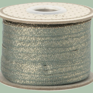 MAILEG 19-1221-00 Hilfst Du mir beim Einpacken ❤️; Petrol/Gold 25 Meter