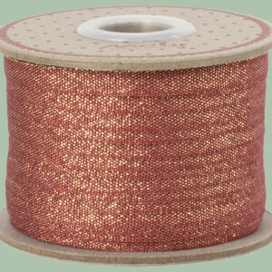 MAILEG 19-1225-00 Hilfst Du mir beim Einpacken ❤️; Rot/Gold 25 Meter