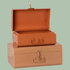 MAILEG 19-1530-01  Maileg Koffer aus Metall 2er Set❤️ Klein 15 x 20 x 35 cm, Groß 18 x 27 x 44 cm