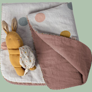 MAILEG 19-3301-00 Babydecke zum Krabbeln und Chillen❤️ 89,5 cm x 65 cm rosé