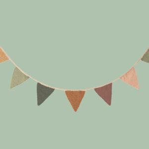 MAILEG 19-9122-00 Girlande zum Feiern Rosabisgrün ♥ ♥ ♥