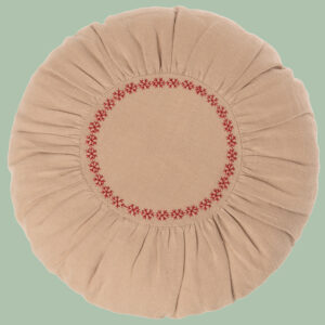 MAILEG 19-9529-00 Kinder Kissen ♥ ♥ ♥, rotgekränzt; Durchmesser ca. 25 cm