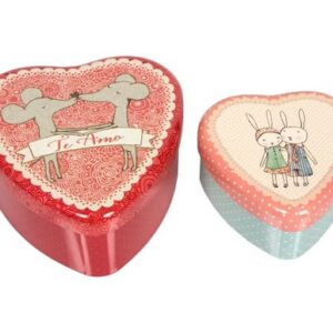 MAILEG 20-5045-00 Valentinstags Dosen, oder nur aus Liebe, verliebte Mexikaner und Hasen, 2 Dosen